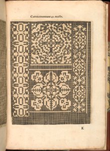 Les Secondes Oeuvres, et Subtiles Inventions De Lingerie du Seigneur Federic de Vinciolo Venitien, page 37 (recto) MET DP363909