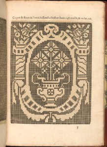 Les Secondes Oeuvres, et Subtiles Inventions De Lingerie du Seigneur Federic de Vinciolo Venitien, page 21 (recto) MET DP363893