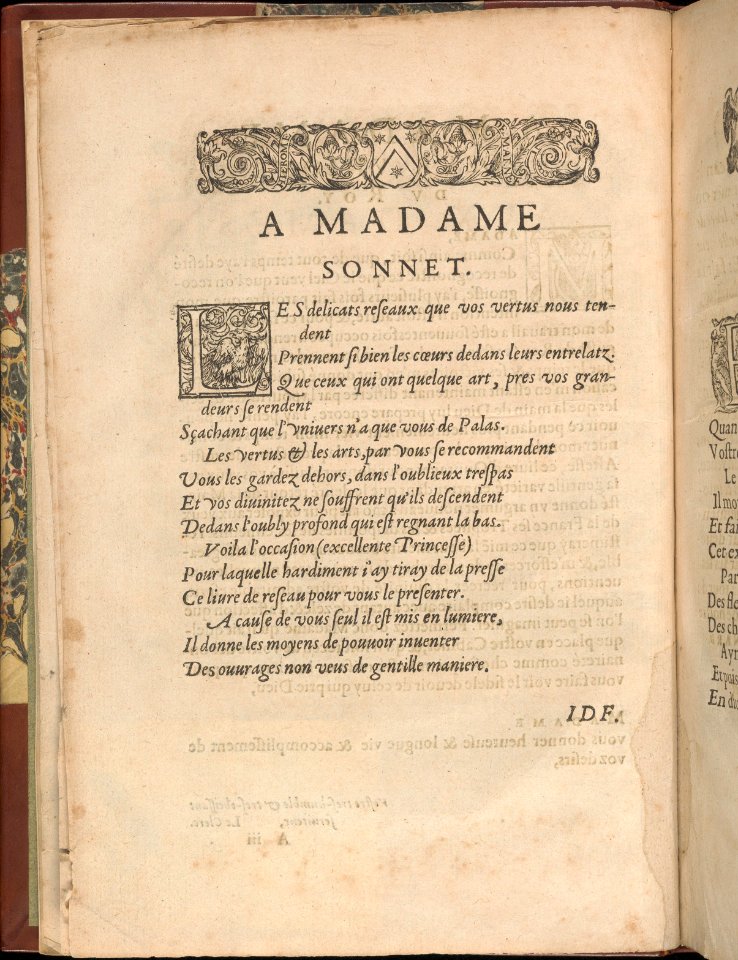 Les Secondes Oeuvres, et Subtiles Inventions De Lingerie du Seigneur Federic de Vinciolo Venitien, page 3 (verso) MET DP363874