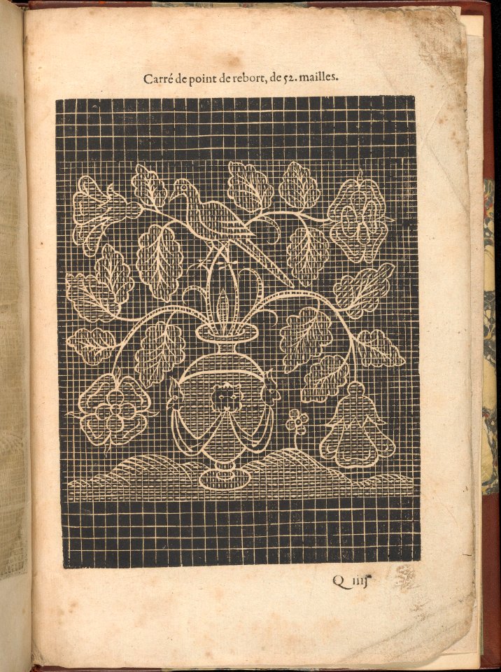 Les Secondes Oeuvres, et Subtiles Inventions De Lingerie du Seigneur Federic de Vinciolo Venitien, page 64 (recto) MET DP363940