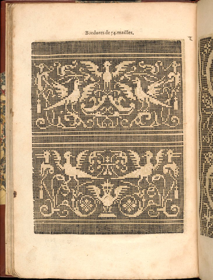 Les Secondes Oeuvres, et Subtiles Inventions De Lingerie du Seigneur Federic de Vinciolo Venitien, page 50 (verso) MET DP363925