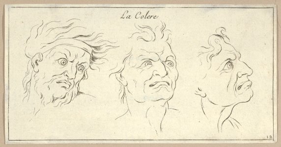 Le Colère (from Caractères des passions, gravés sur les desseins de l'illustre Monsieur le Brun) MET DP854050