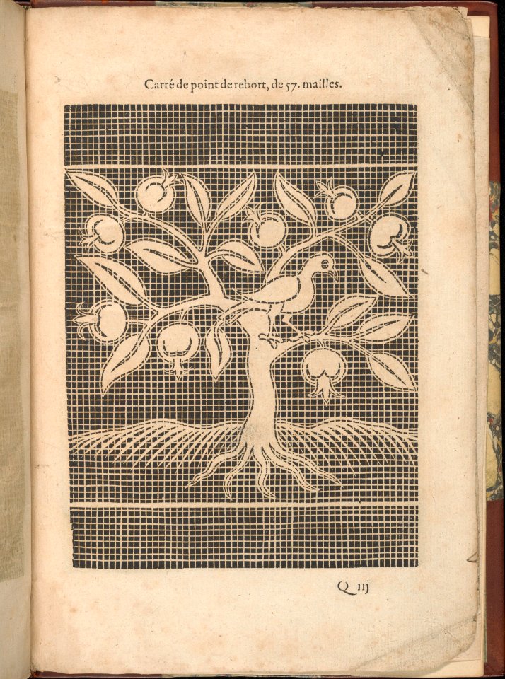 Les Secondes Oeuvres, et Subtiles Inventions De Lingerie du Seigneur Federic de Vinciolo Venitien, page 63 (recto) MET DP363939