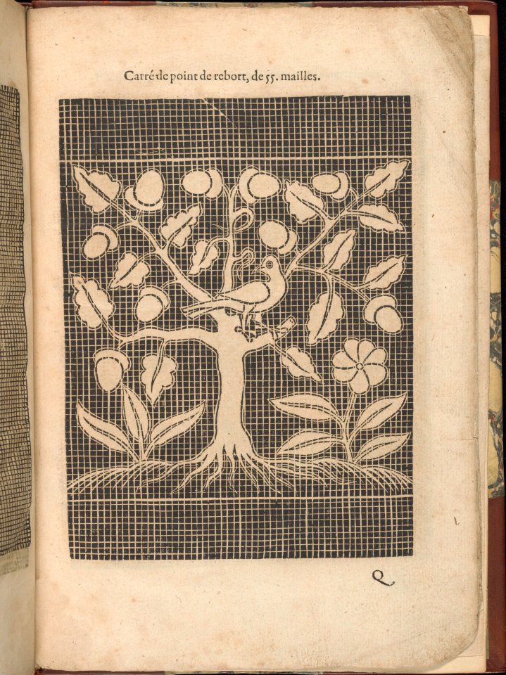Les Secondes Oeuvres, et Subtiles Inventions De Lingerie du Seigneur Federic de Vinciolo Venitien, page 61 (recto) MET DP363937