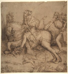 Knight on Horseback and Landsknecht MET DP802953