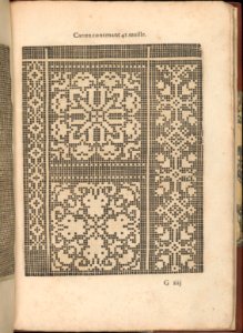 Les Secondes Oeuvres, et Subtiles Inventions De Lingerie du Seigneur Federic de Vinciolo Venitien, page 28 (recto) MET DP363900