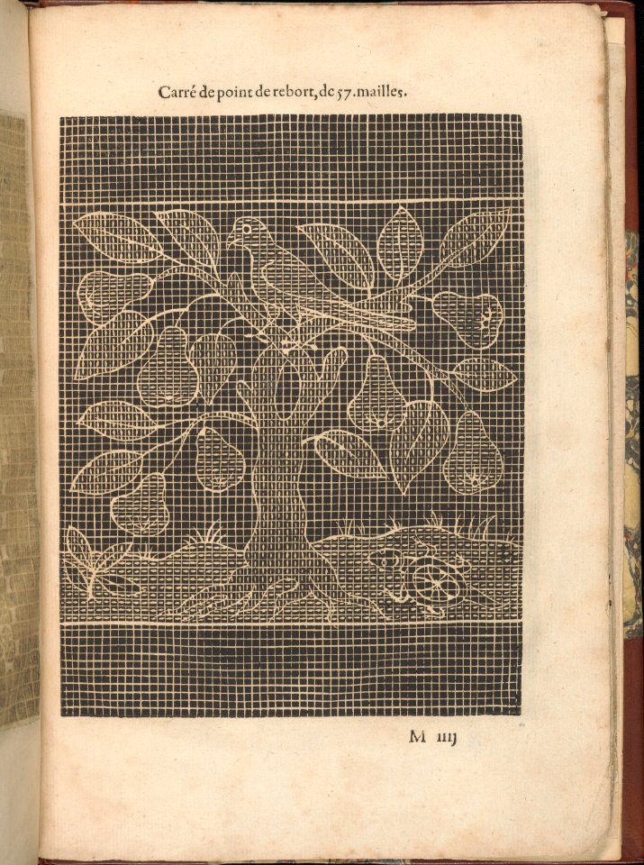 Les Secondes Oeuvres, et Subtiles Inventions De Lingerie du Seigneur Federic de Vinciolo Venitien, page 48 (recto) MET DP363921