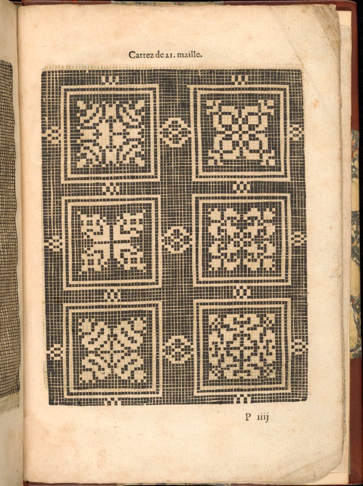 Les Secondes Oeuvres, et Subtiles Inventions De Lingerie du Seigneur Federic de Vinciolo Venitien, page 60 (recto) MET DP363936