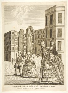 Le Roy et la Reine des Nabots arrivés nouvellement à Londre. Grands amateurs de la coeffure nouvelle MET DP818660