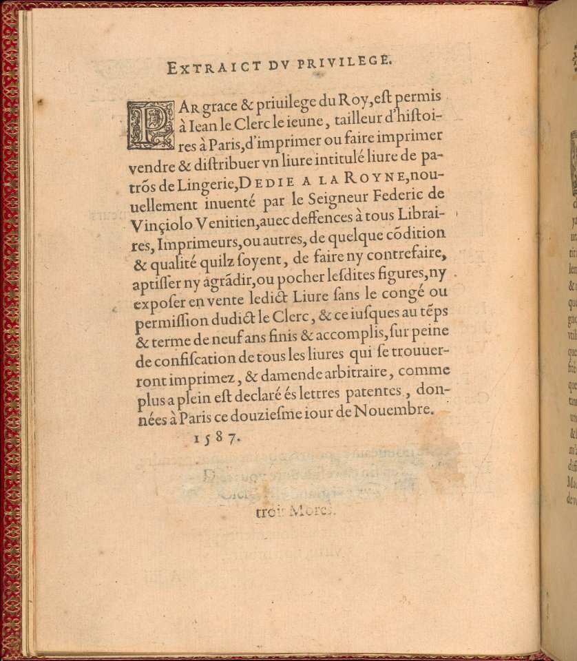 Les Singuliers et Nouveaux Portraicts... page 3 (verso) MET DP363993