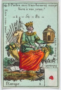 L'Europe from playing cards "Jeu d'Or" MET DP861989