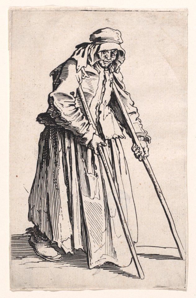La Mendiante aux Béquilles (The Female Beggar with Crutches) Met DP890626