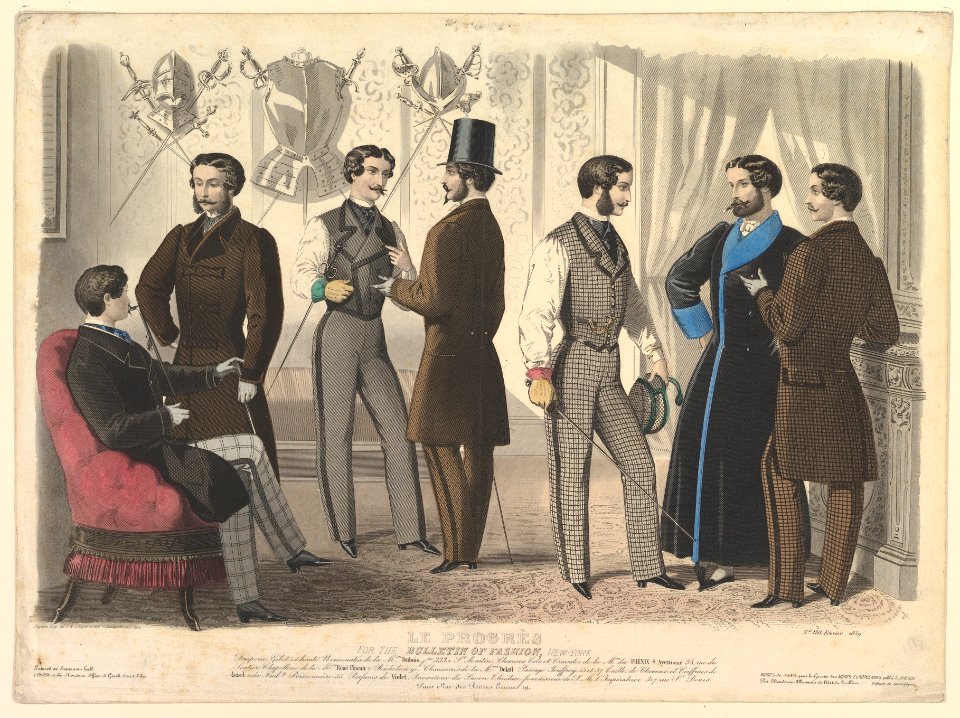 Le Progrès, for the Bulletin of Fashion, New York, No. 110, from Modes de Paris MET DP819281