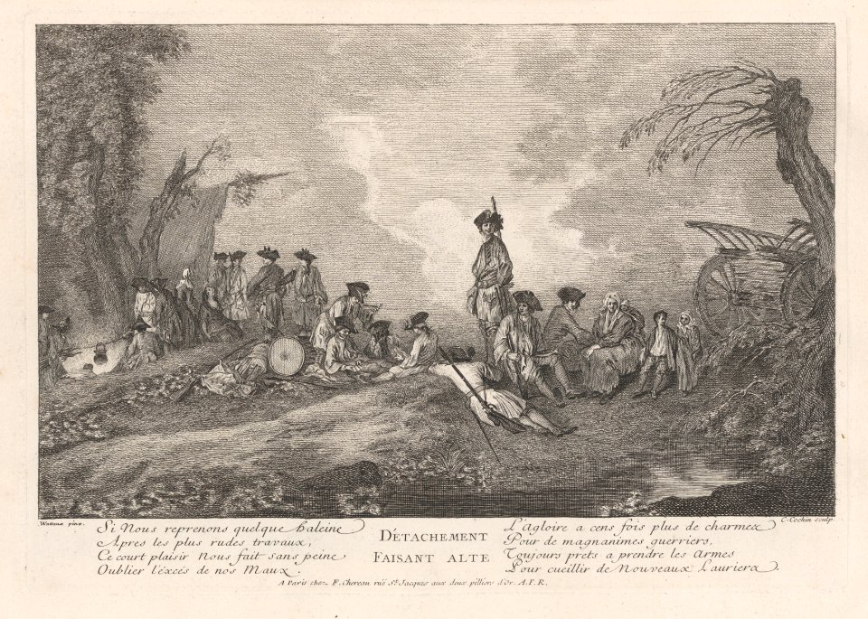 L'Oeuvre D'Antoine Watteau Pientre du Roy en son Academie Roïale de Peinture et Sculpture Gravé d'après ses Tableaux & Desseins originaux...par les Soins de M. de Jullienne, Volume II MET DP-965-01