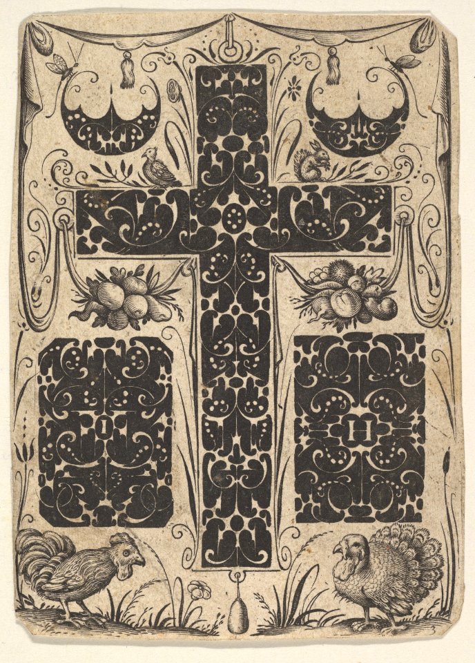 Latin Cross with Birds and Smaller Motifs MET DP826391