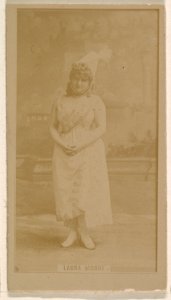 Laura Moore, from the Actresses series (N245) issued by Kinney Brothers to promote Sweet Caporal Cigarettes MET DP859165