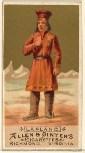 Lapland, from the Natives in Costume series (N16) for Allen & Ginter Cigarettes Brands MET DP834838