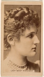 Lady West Ridgeway, from the Actresses series (N245) issued by Kinney Brothers to promote Sweet Caporal Cigarettes MET DP859405