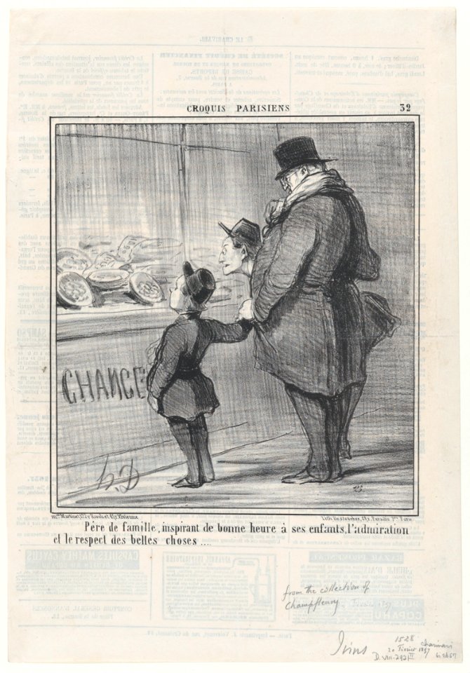 La Visite à l'Atelier, from Croquis Parisiens, published in Le Charivari, May 22, 1857 MET DP876617