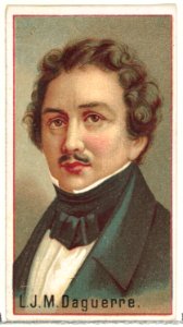 L. J. M. Daguerre, printer's sample for the World's Inventors souvenir album (A25) for Allen & Ginter Cigarettes MET DP838819