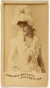 L. Vaughn, from the Actors and Actresses series (N45, Type 1) for Virginia Brights Cigarettes MET DP830529