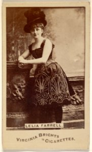 Lelia Farrell, from the Actors and Actresses series (N45, Type 6) for Virginia Brights Cigarettes MET DP831218