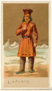 Lapland, from the Natives in Costume series (N16), Teofani Issue, for Allen & Ginter Cigarettes Brands MET DP834883