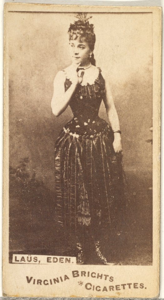 Laus, Eden, from the Actors and Actresses series (N45, Type 1) for Virginia Brights Cigarettes MET DP829794