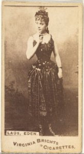 Laus, Eden, from the Actors and Actresses series (N45, Type 1) for Virginia Brights Cigarettes MET DP829794