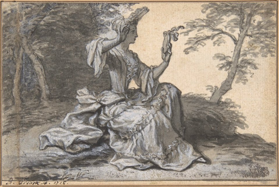 Lady with a Mirror MET DP808348