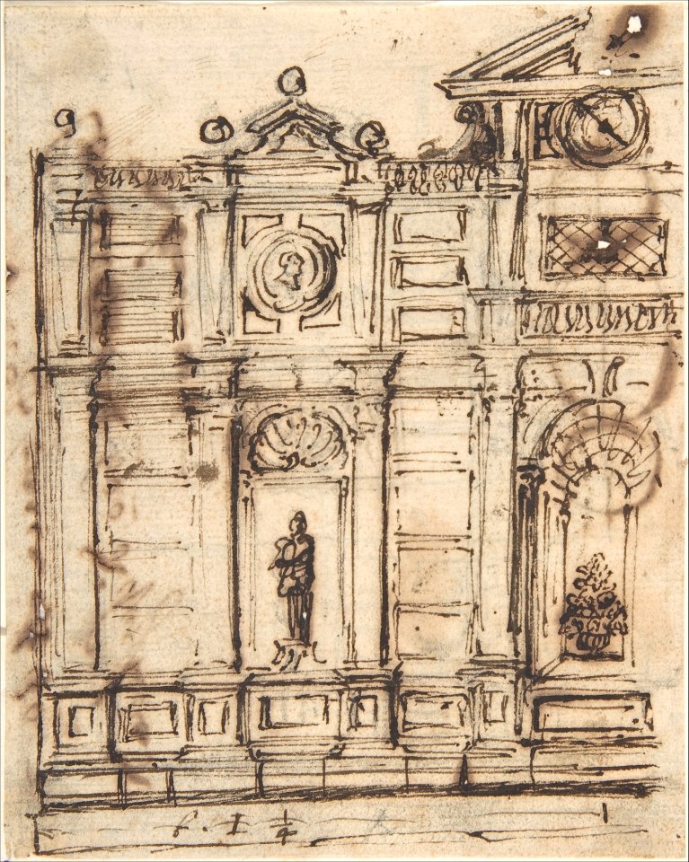 Left Half of a Design for Garden Architecture MET DP800328