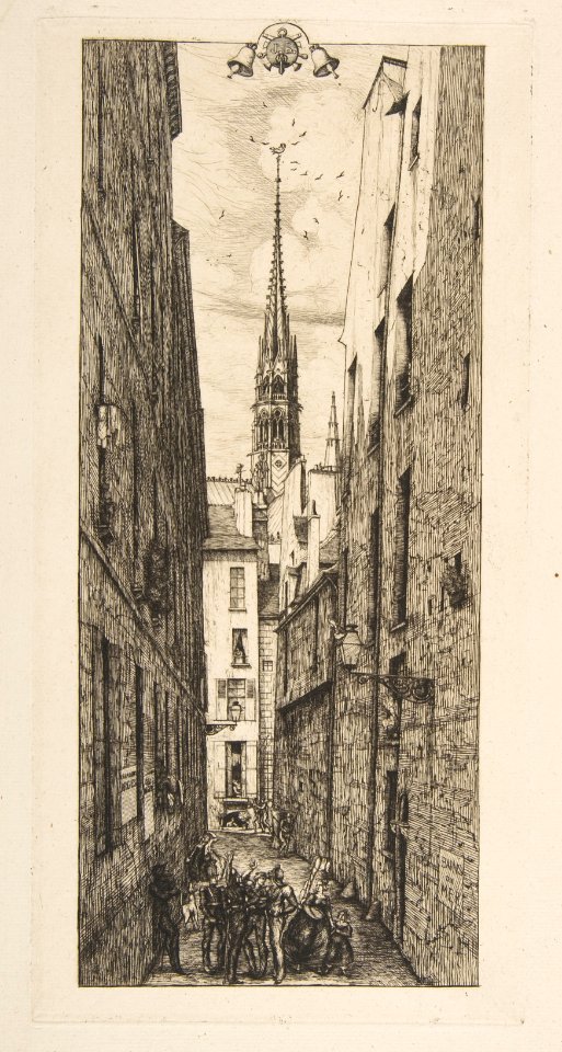 La Rue des Chantres (Rue des Chantres, Paris) MET DP813250