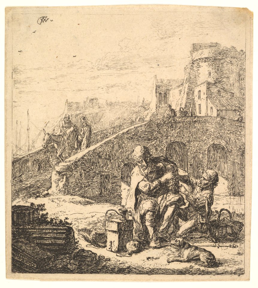 Lazarillo Stealing Grapes from the Poor Blind Beggar MET DP828618