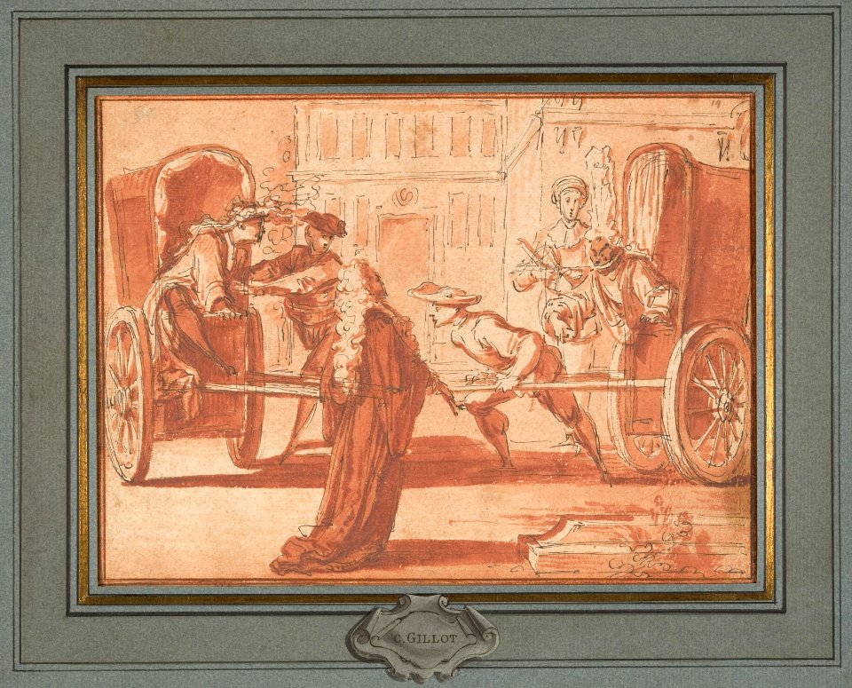 La scène des deux carrosses MET DP123418