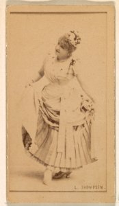 L. Thompsen, from the Actresses series (N245) issued by Kinney Brothers to promote Sweet Caporal Cigarettes MET DP859715