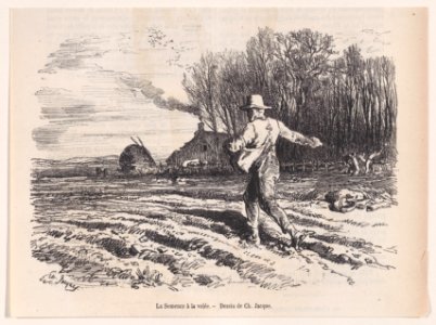 La semence à volée; from Magasin Pittoresque Met DP888850