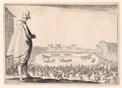 La Course de Chars sur la Place Santa Maria Novella a Florence Met DP888244