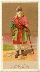 Korea, from the Natives in Costume series (N16), Teofani Issue, for Allen & Ginter Cigarettes Brands MET DP834871