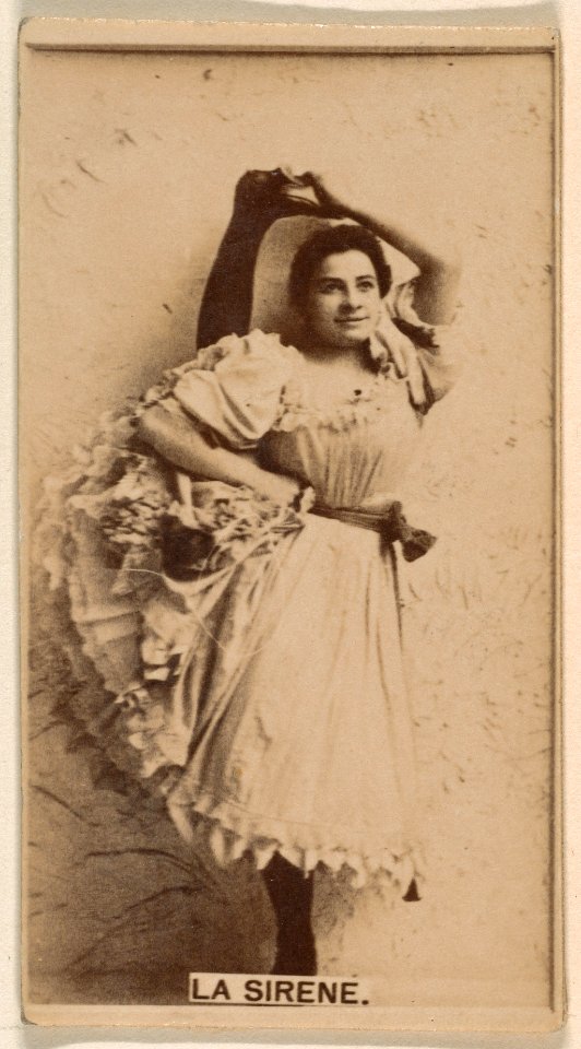La Sirene, from the Actresses series (N245) issued by Kinney Brothers to promote Sweet Caporal Cigarettes MET DP858947