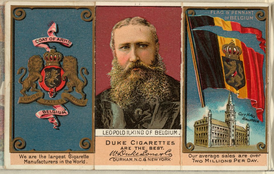 Leopold II, King of Belgium, from the Rulers, Flags, and Coats of Arms series (N126-2) issued by W. Duke, Sons & Co. MET DPB873867