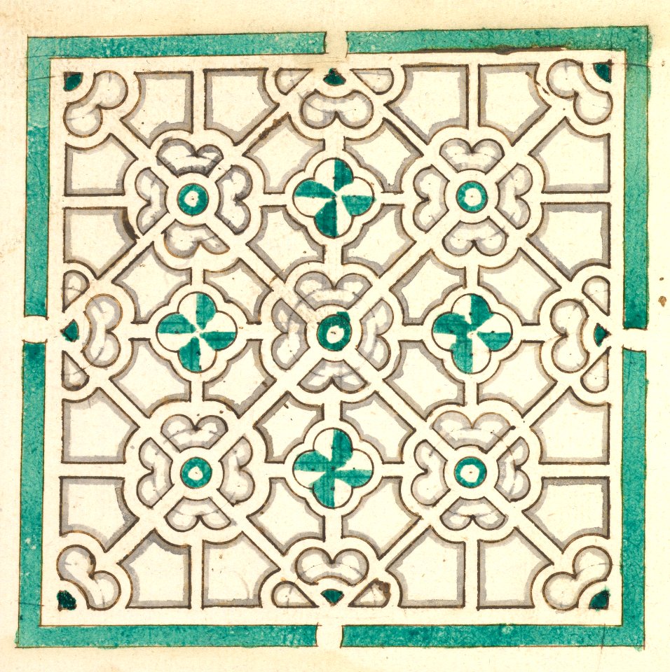 Layout for a Garden with Flower-shaped Floral Beds MET DP824675
