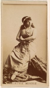 Laura Moore, from the Actresses series (N245) issued by Kinney Brothers to promote Sweet Caporal Cigarettes MET DP859164