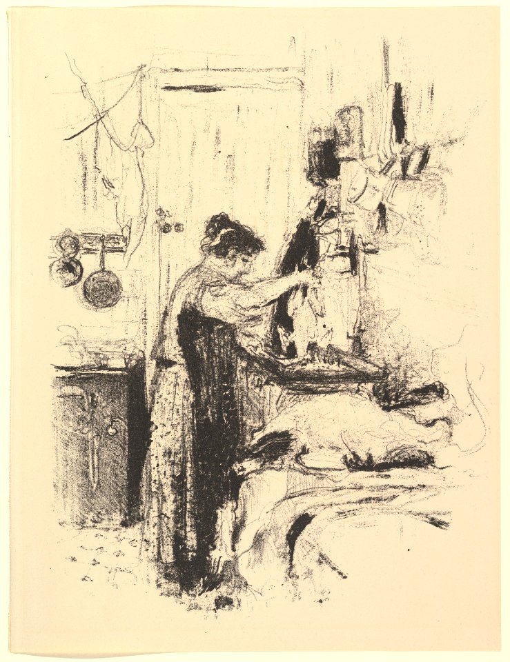 La Flambée, Plate 5 from "La Cuisine" MET DP827207
