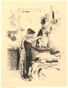 La Flambée, Plate 5 from "La Cuisine" MET DP827207