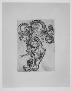 Leaf-ornament with a Heron MET MM4988