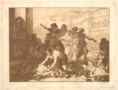 La Peste chez les Philistins (Plague Among the Philistines), in an album containing Recueil de Compositions par Lagrenée Le Jeune (Collection of Compositions by Lagrenée the Younger) MET DP829291
