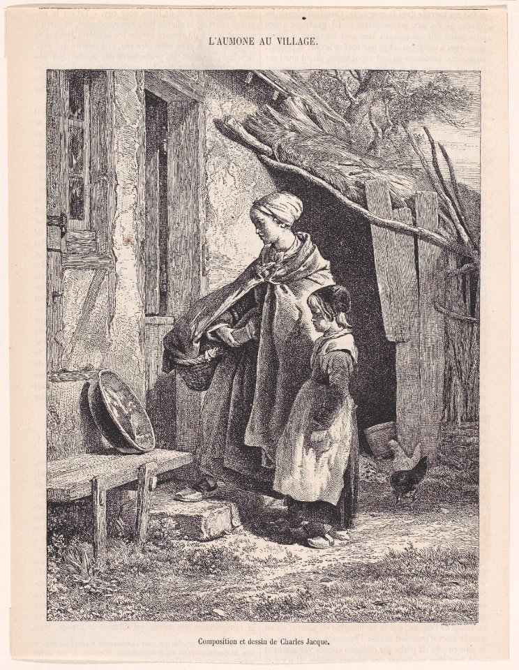 L'Aumone au Village; from Magasin Pittoresque Met DP888861