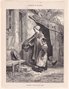 L'Aumone au Village; from Magasin Pittoresque Met DP888861