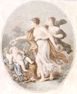 L'Amour couronné par les Graces (Cupid crowned by the Graces) MET DR463