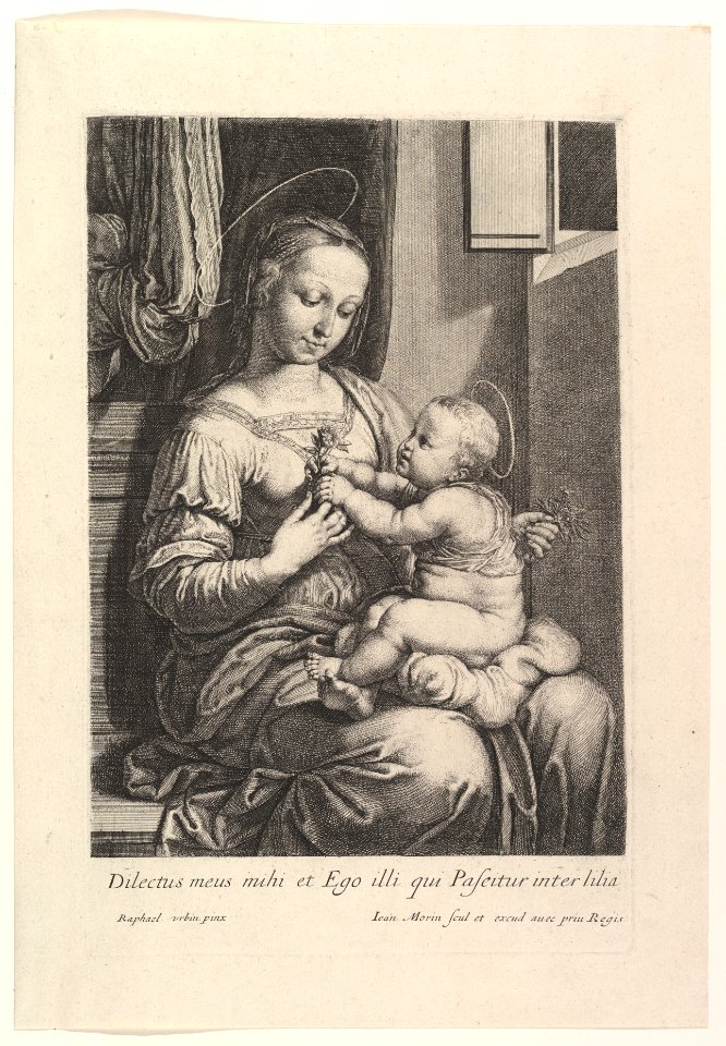 La Vierge a l'enfant, a la rose MET DP819822